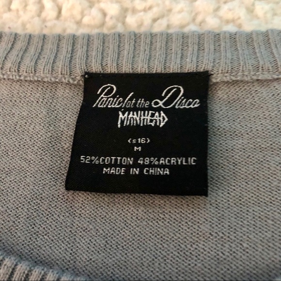 Panic! at the Disco Intarsia Gray Sweater - Picture 5 of 6